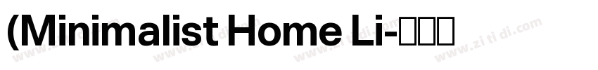 (Minimalist Home Li字体转换